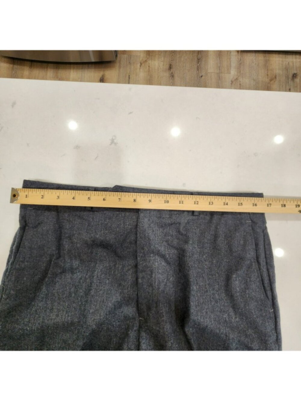 Vintage Evan Picone Dress Pants Mens 34x32 100% Pure Wool Gray 80s Preppy - Picture 9 of 15